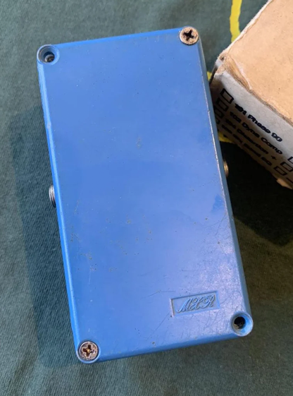 70s MXR Script Blue Box